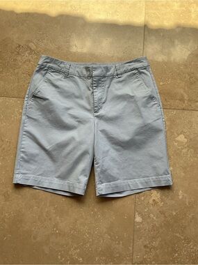 Matty M Light Blue Cargo-Inspired Women's Shorts